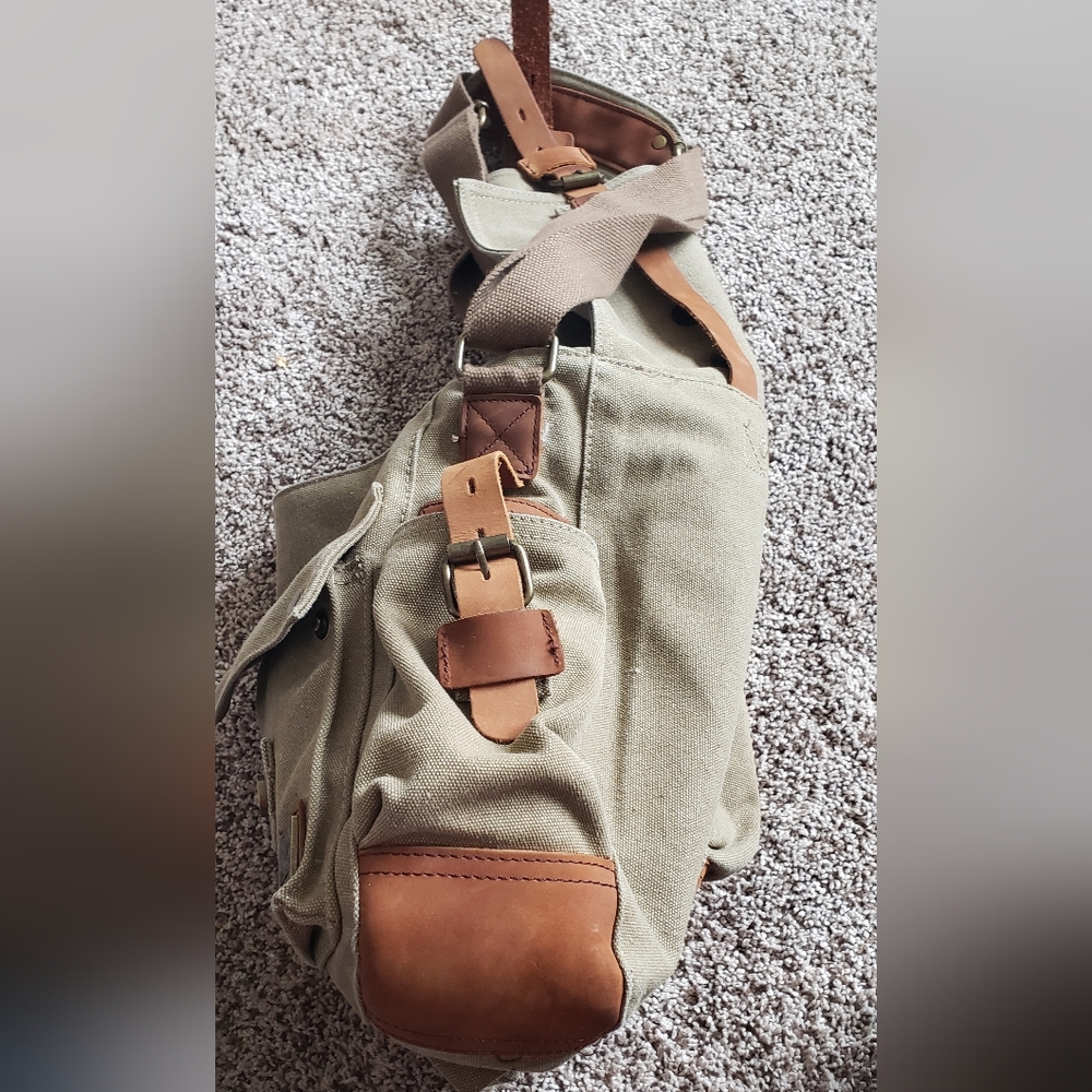 S.C.Cotton Messenger Shoulder Bag Canvas Sechunk - Picture 11 of 13